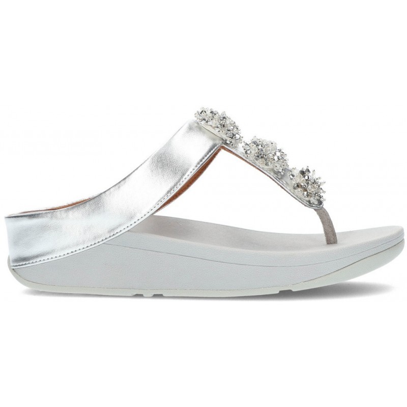 SANDALI FITFLOP GALAXY CON PUNTE INFRADITO SILVER