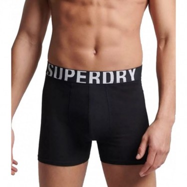 BOXER SUPERDRY M3110340A LOGO CONFEZIONE DOPPIA BLACK