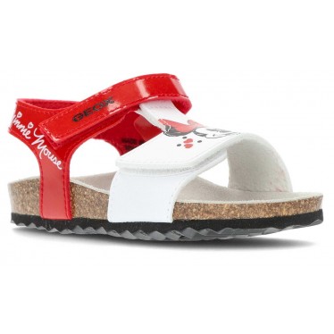 SANDALO GEOX CHALKI B152RC RAGAZZA RED