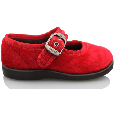 SNEAKERS VULLADI IN VELLUTO 1210 ROJO