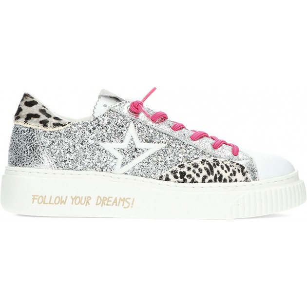 SNEAKERS CETTI GLITTER C1342 PLATA SNEAKERS CETTI GLITTER C1342 PLATA