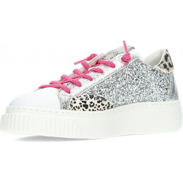 SNEAKERS CETTI GLITTER C1342 PLATA