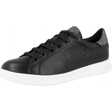 SNEAKER GEOX D621BA IN NAPPA NEGRO