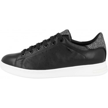 SNEAKER GEOX D621BA IN NAPPA NEGRO