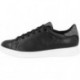 SNEAKER GEOX D621BA IN NAPPA NEGRO