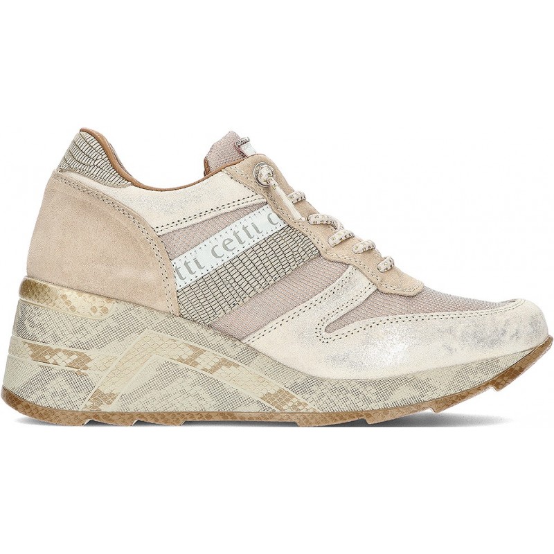 SNEAKERS CETTI PITON C-1145 PLATINO