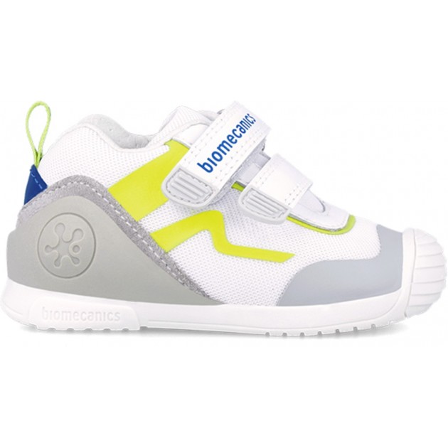 SNEAKER SPORTIVA BIOMECANICS 242152 PRIMI PASSI BLANCO_PISTACHO