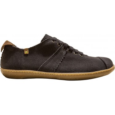 SNEAKERS EL NATURALISTA EL VIAJERO 5288T IN COTONE ORGANICO BLACK