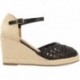 GIOSEPPO 72281 Sandali Serignan in pelle intrecciata NEGRO