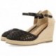 GIOSEPPO 72281 Sandali Serignan in pelle intrecciata NEGRO