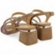 Gioseppo 72144 Sandali Cakovec con strass TAUPE