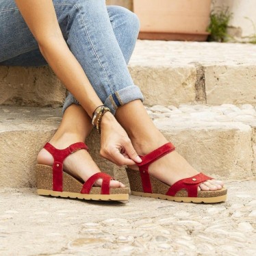 SANDALO PANAMA JACK JULIA RED_B54