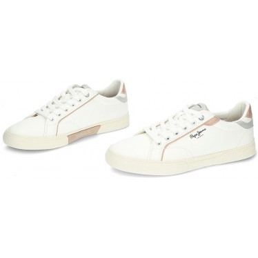 SPORTIVA PEPE JEANS KENTON MIX W PLS31560 WHITE