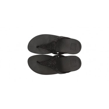 SANDALI FITFLOP CON DECORAZIONI IN CRISTALLO LULU BLACK