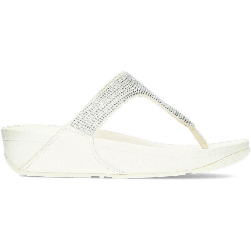 SANDALI FITFLOP CON DECORAZIONI IN CRISTALLO LULU CREAM