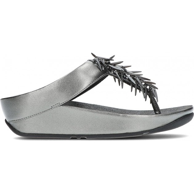 Sandali metallici con perline Rumba FitFlop HI7 PEWTER_BLACK Sandali metallici con perline Rumba FitFlop HI7 PEWTER_BLACK