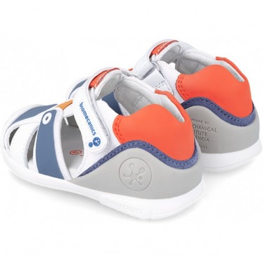 BIOMECANICS PRIMI PASSI SANDALO SPORT 242154-A BLANCO_NARANJA