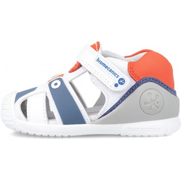 BIOMECANICS PRIMI PASSI SANDALO SPORT 242154-A BLANCO_NARANJA