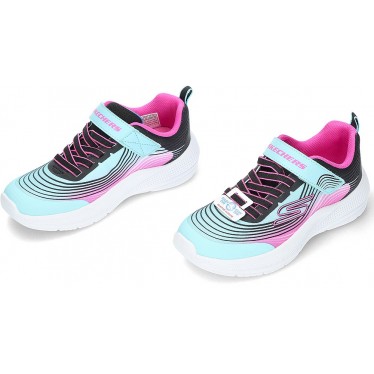 Skechers 303575L Microspec Advance Sneaker AQUA