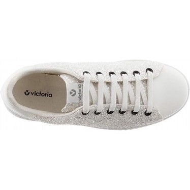 SNEAKERS VICTORIA 112558 GLITTER BLANCO