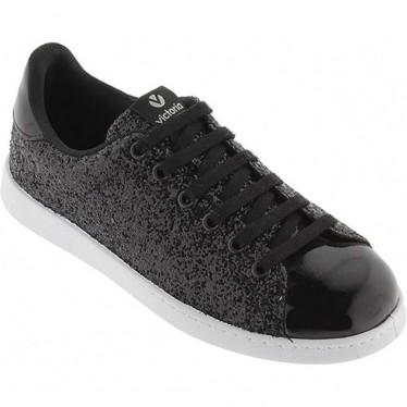SNEAKERS VICTORIA 112558 GLITTER NEGRO