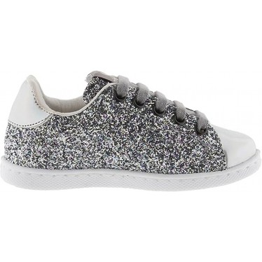 SNEAKERS VICTORIA 112558 GLITTER PLATA