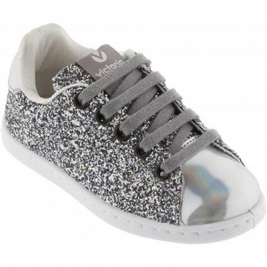 SNEAKERS VICTORIA 112558 GLITTER PLATA