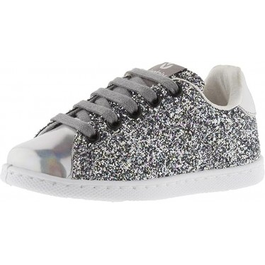 SNEAKERS VICTORIA 112558 GLITTER PLATA