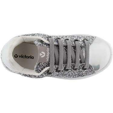 SNEAKERS VICTORIA 112558 GLITTER PLATA