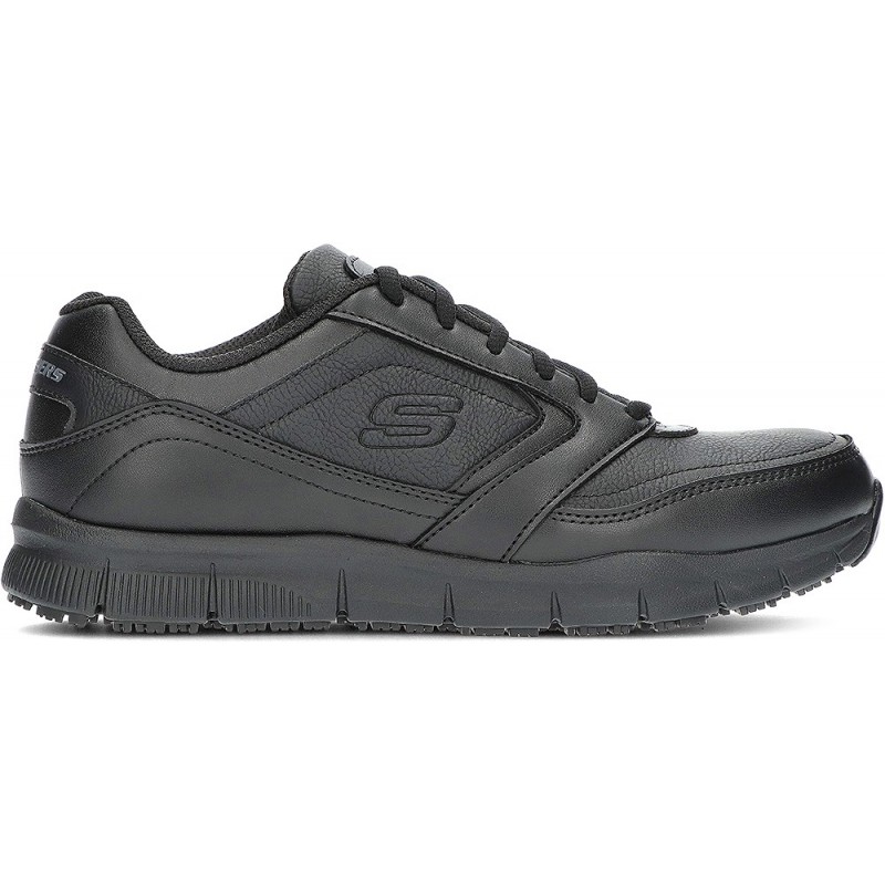 SKECHERS SPORTIVI DA LAVORO VESTIBILITA' RILASSATA NAMPA SR 77156EC BLACK