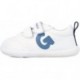 SNEAKERS IN PELLE GARVALÍN 242320-A BLANCO_AZUL