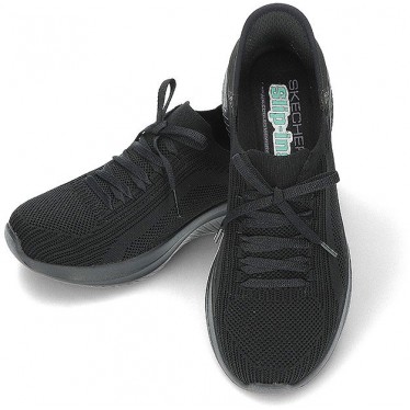 SKECHERS 149710 SNEAKER PERCORSO BRILLANTE BLACK