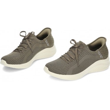 SKECHERS 149710 SNEAKER PERCORSO BRILLANTE OLIVE