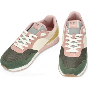 PEPE JEANS London Urbans sneakers da donna modello pls40022 FOREST_KHAKI_GREEN