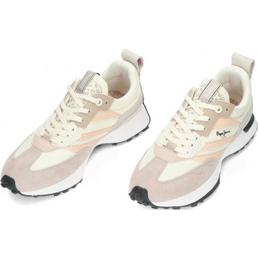 PEPE JEANS sneakers da donna lucky top pls60020 MOUSSE_WHITE