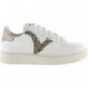 Sneaker VICTORIA Madrid Basket effetto pelle 1258254 PLATINO
