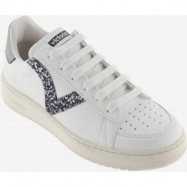 Sneaker VICTORIA Madrid Basket effetto pelle 1258254 ANTRACITA