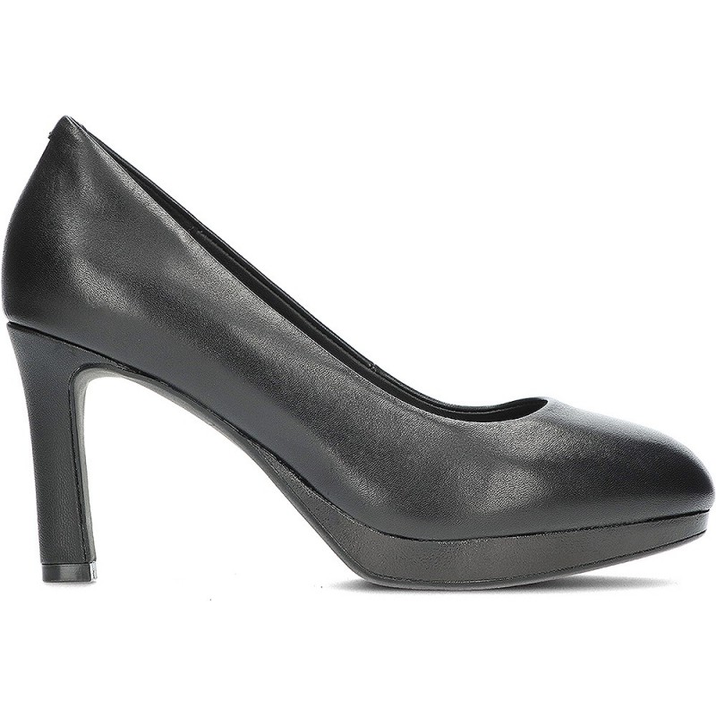 SCARPE CON TACCO CLARKS PAVONA COURT BLACK