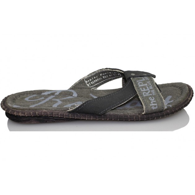 REPLAY SANDALIA CON DEDO PARA HOMBRE NEGRO