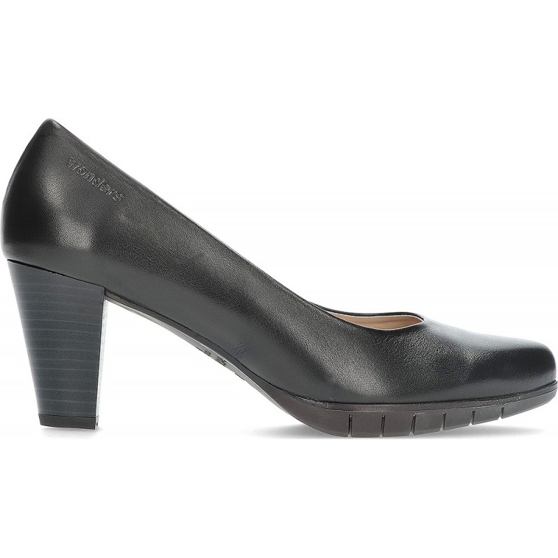 SCARPE CON TACCO MERAVIGLIE I6070 NEGRO