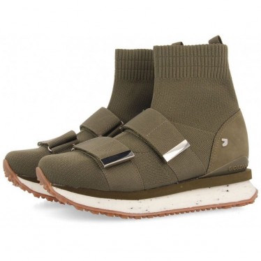 Gioseppo 67734 Sneaker Elva tipo calzino KAKI