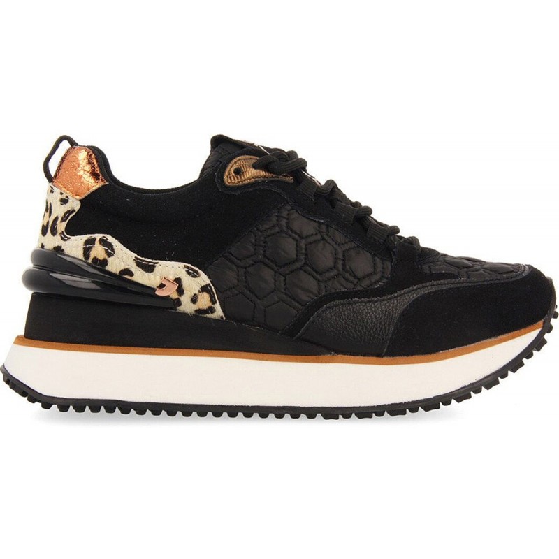 Gioseppo 64339 Sneakers Skien con stampa animalier NEGRO