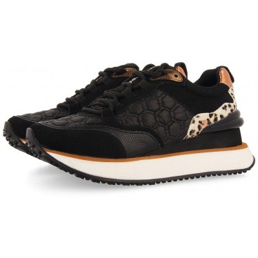 Gioseppo 64339 Sneakers Skien con stampa animalier NEGRO