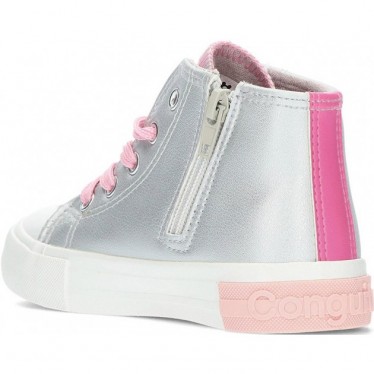 Le sneakers unisex CONGUITOS portano 127004 alta LETTERS_SILVER