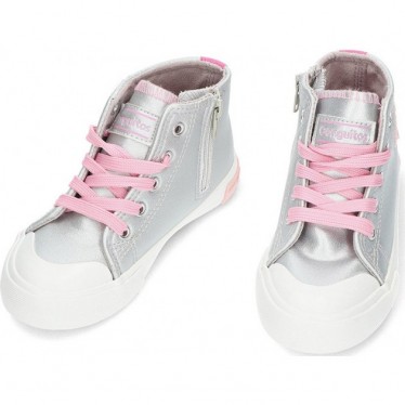 Le sneakers unisex CONGUITOS portano 127004 alta LETTERS_SILVER