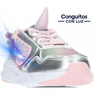 CONGUITOS 261018 sneakers da bambina con luci UNICORN_SILVER
