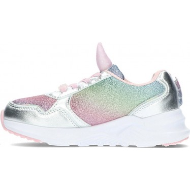 CONGUITOS 261018 sneakers da bambina con luci UNICORN_SILVER
