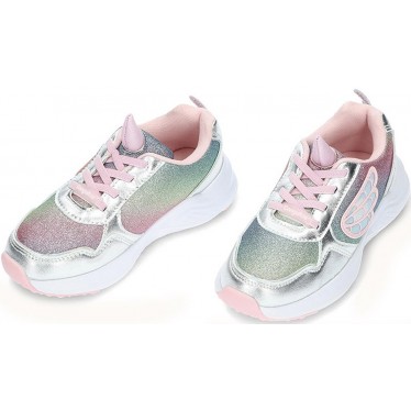 CONGUITOS 261018 sneakers da bambina con luci UNICORN_SILVER