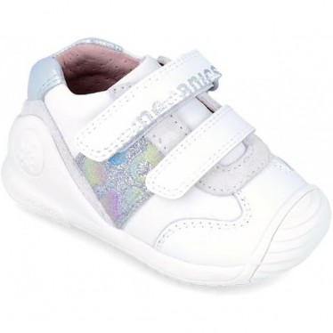 SNEAKER PRIMI PASSI BIOMECANICS GLITTER 242112 BLANCO