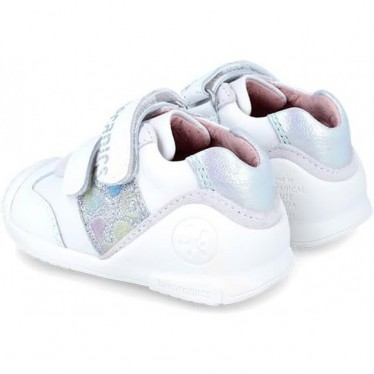 SNEAKER PRIMI PASSI BIOMECANICS GLITTER 242112 BLANCO